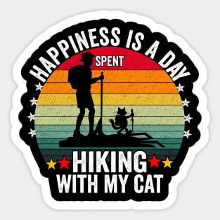 Happiness is a day spent hiking with my cat Sticker